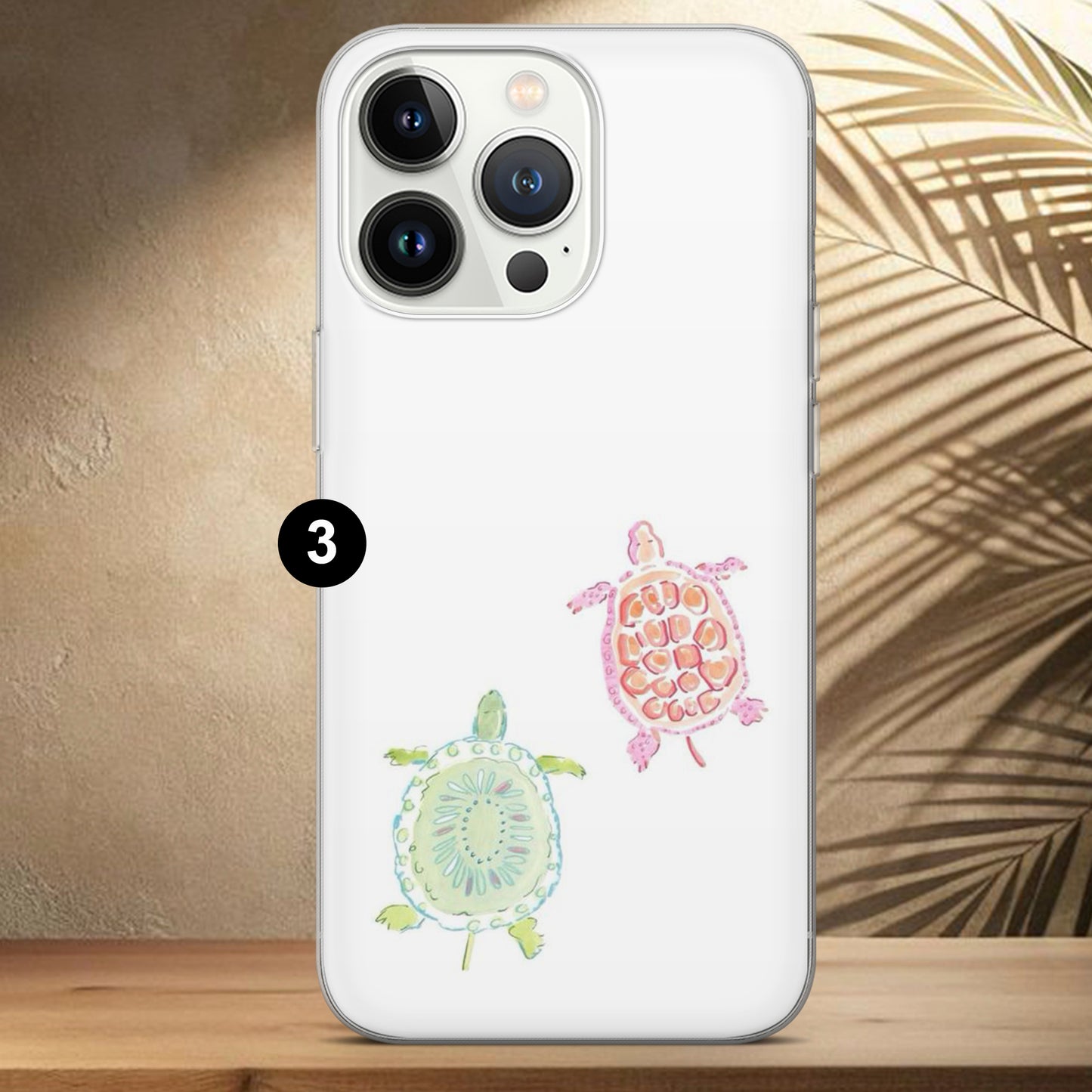 Sea Turtle Phone Case Seashell Nautical Cover for iPhone 17, 17Pro, 16, 15, 14, 13, 12, Samsung S25 S24Fe, S23, A16, A56, Pixel 10Pro, 9A