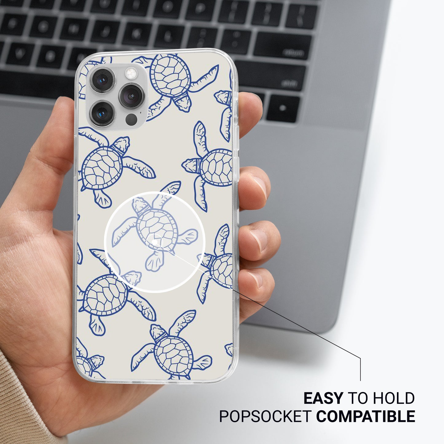 Sea Turtle Phone Case Seashell Nautical Cover for iPhone 17, 17Pro, 16, 15, 14, 13, 12, Samsung S25 S24Fe, S23, A16, A56, Pixel 10Pro, 9A